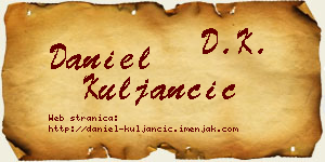 Daniel Kuljančić vizit kartica